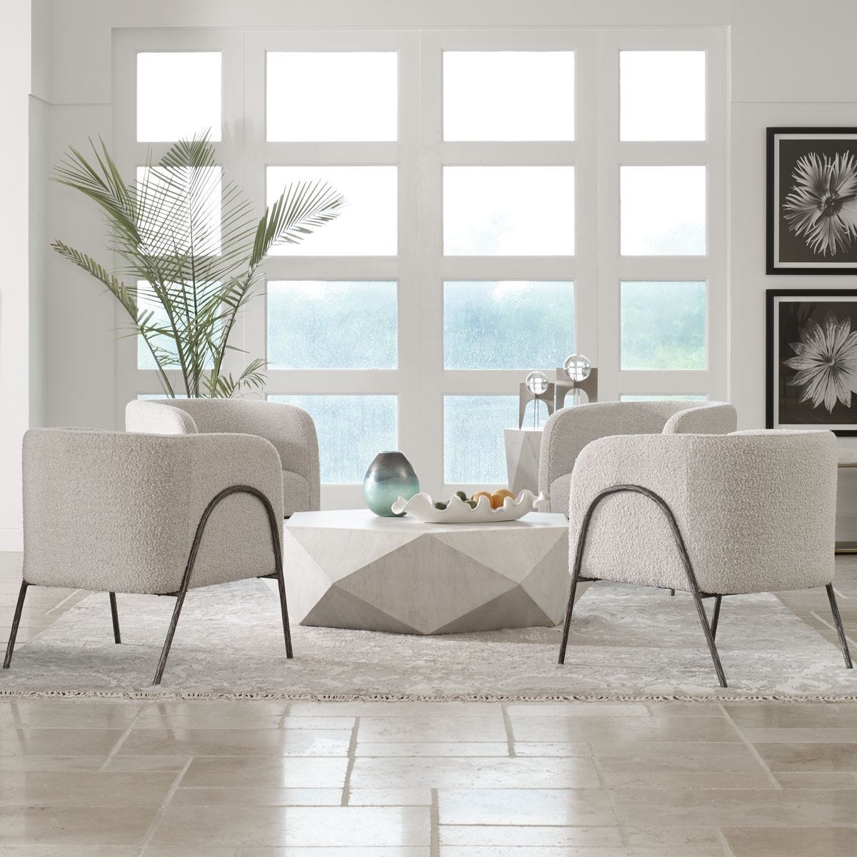 Jacobsen Accent Chair, Gray – Furniture by Uttermost | Sutter & Vale