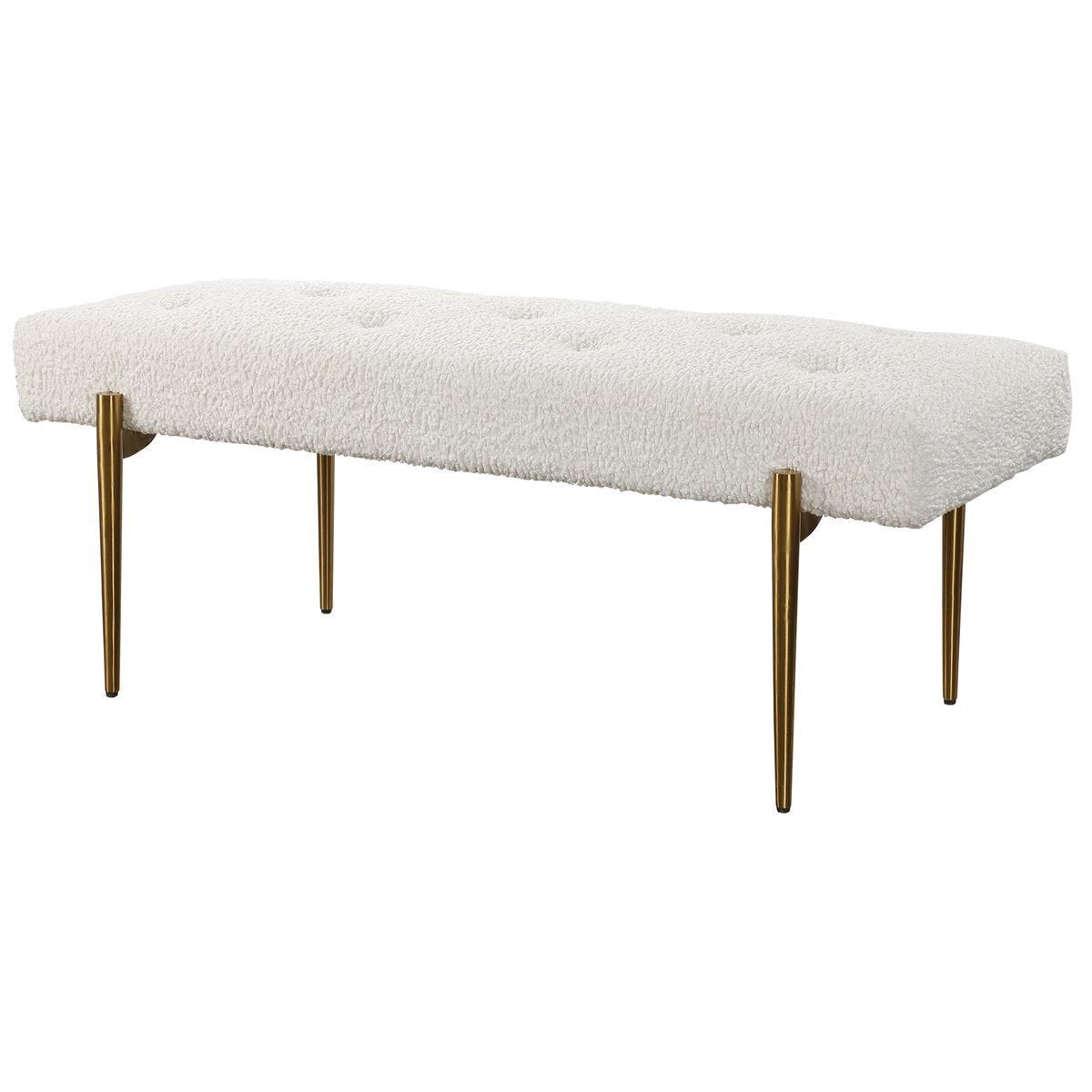 Olivier Bench, Natural – Furniture by Uttermost | Sutter & Vale