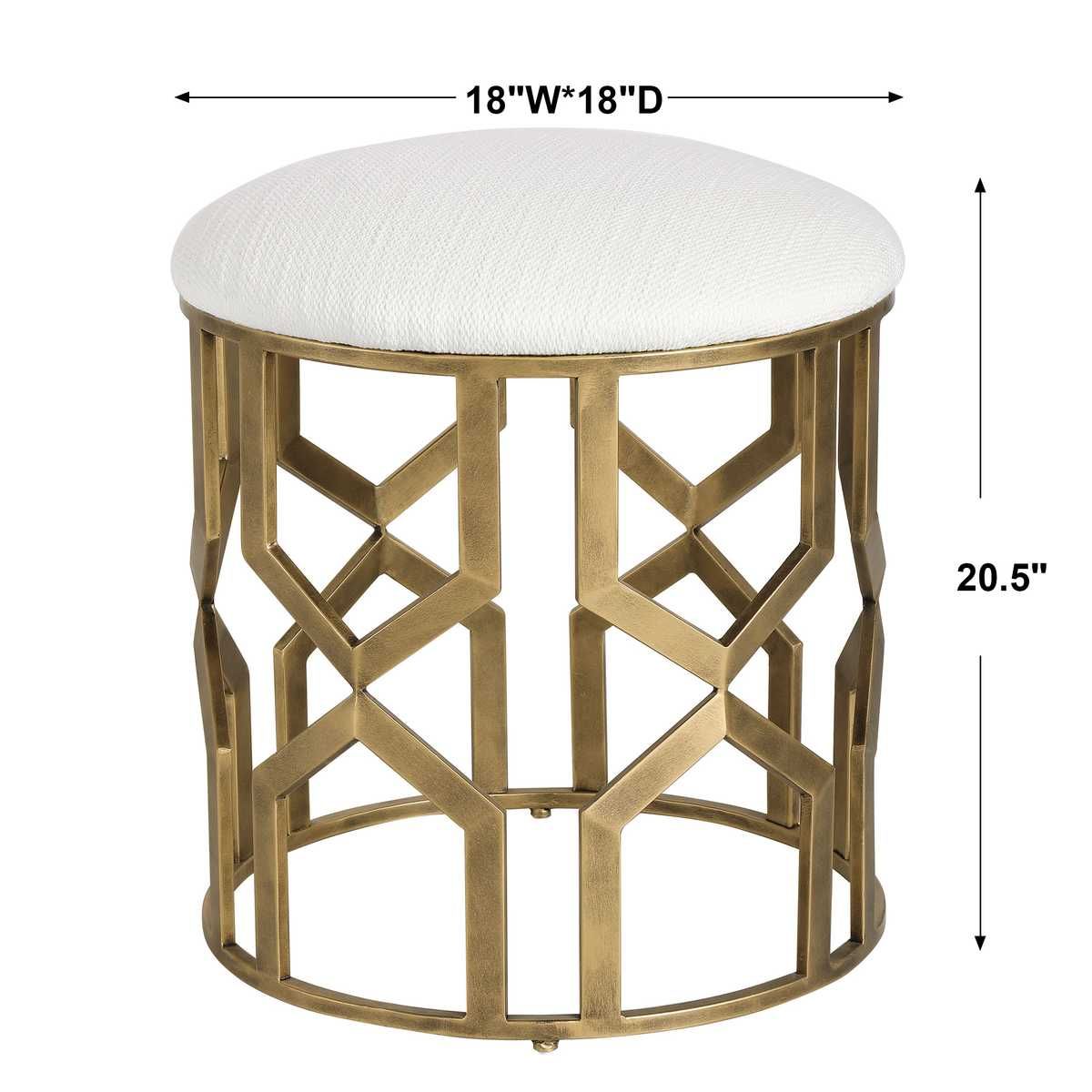 Trellis Accent Stool – Furniture by Uttermost | Sutter & Vale