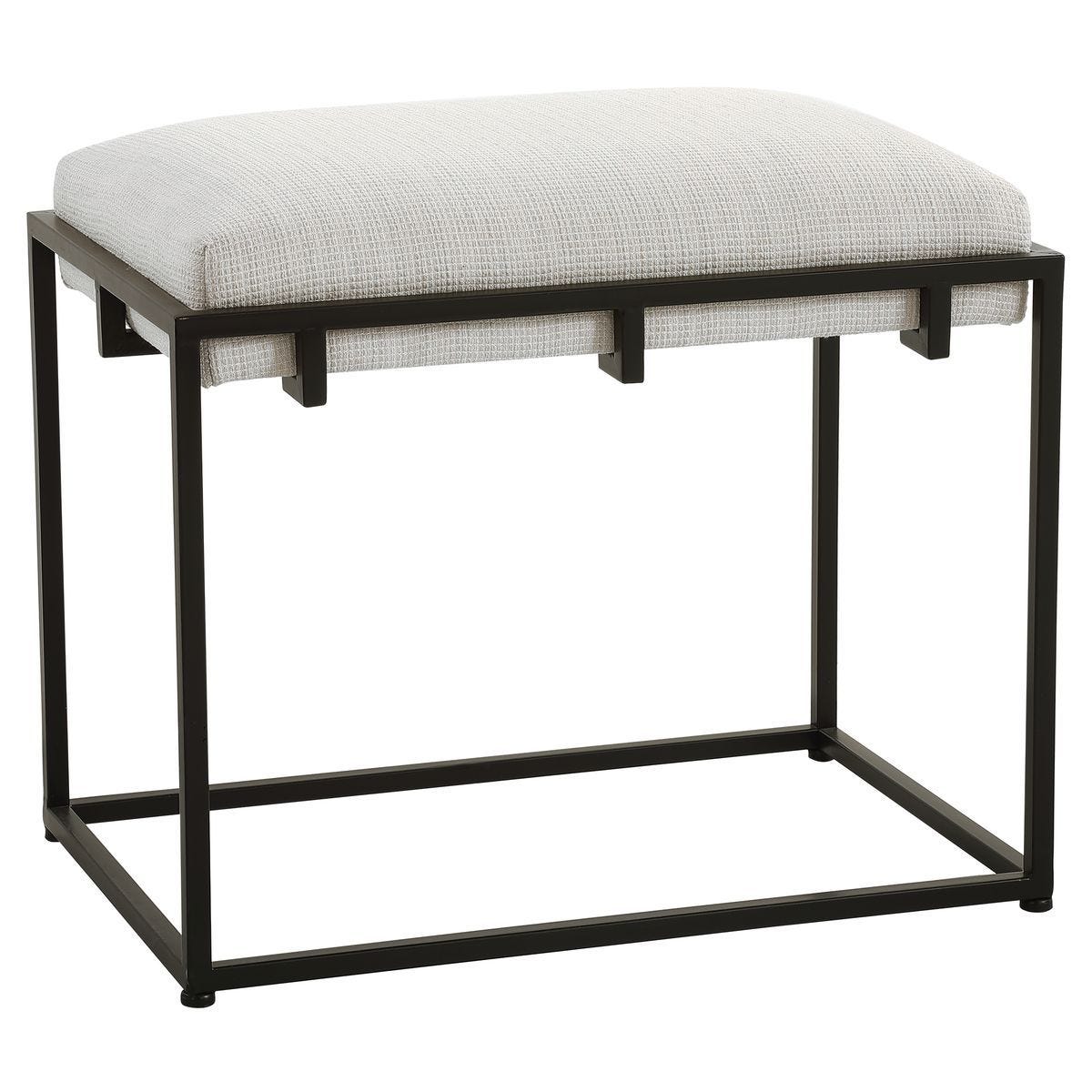 Paradox Small Bench, Black – Furniture by Uttermost | Sutter & Vale