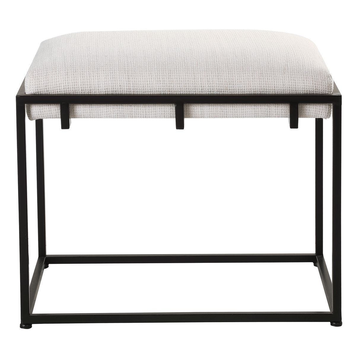 Paradox Small Bench, Black – Furniture by Uttermost | Sutter & Vale