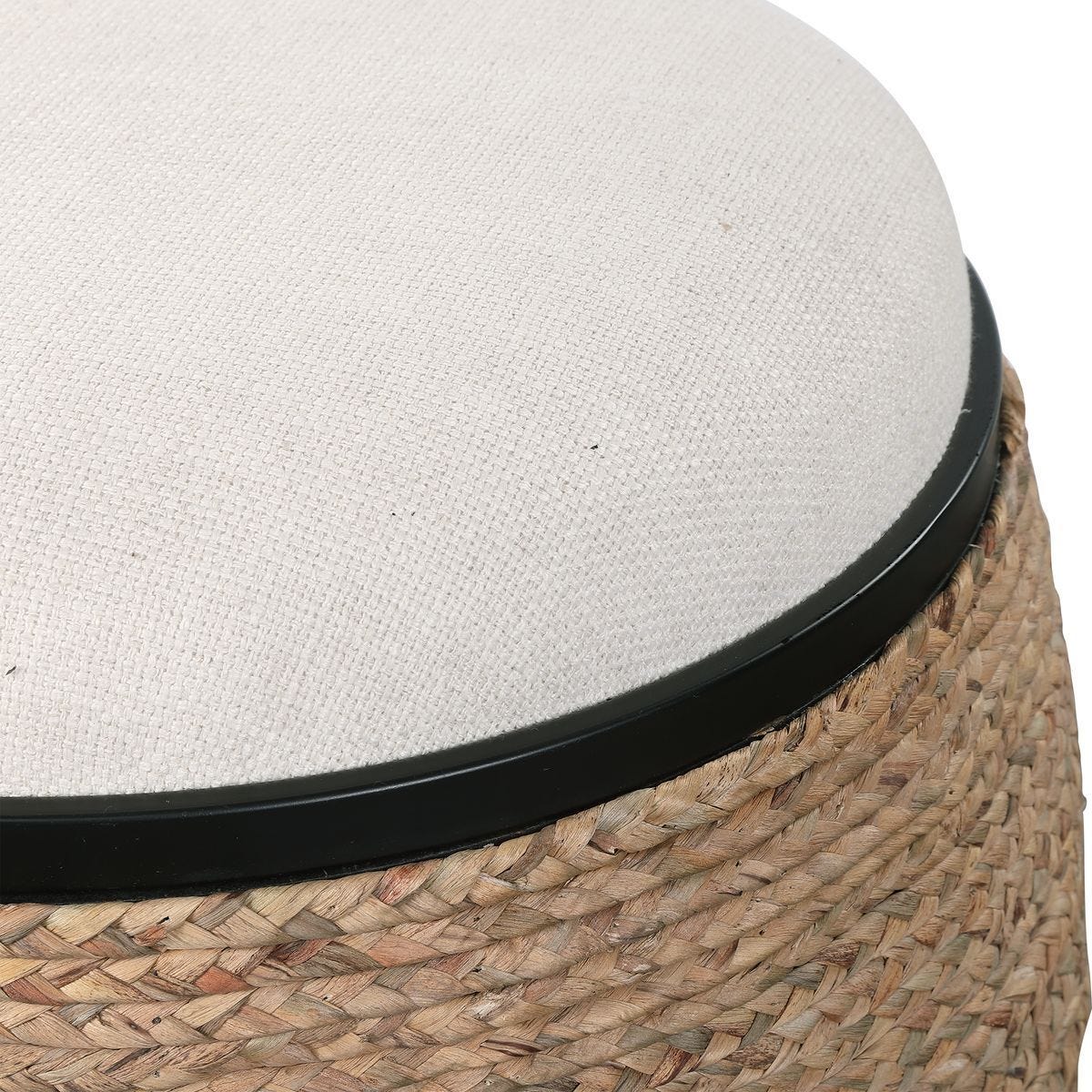 Island Ottoman, Small Round – Furniture by Uttermost | Sutter & Vale