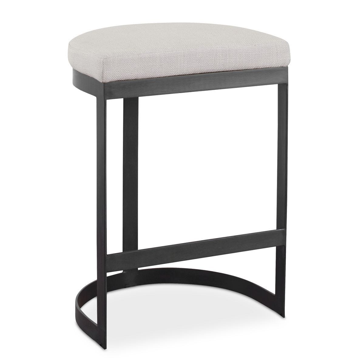 Ivanna Counter Stool, Black - Beige – Furniture by Uttermost | Sutter & Vale
