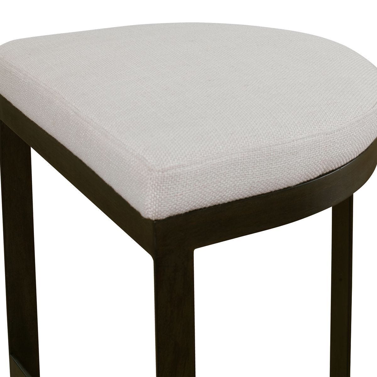 Ivanna Counter Stool, Black - Beige – Furniture by Uttermost | Sutter & Vale
