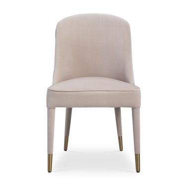 Brie Armless Chair, Champagne, 2 Per Box, Priced Each