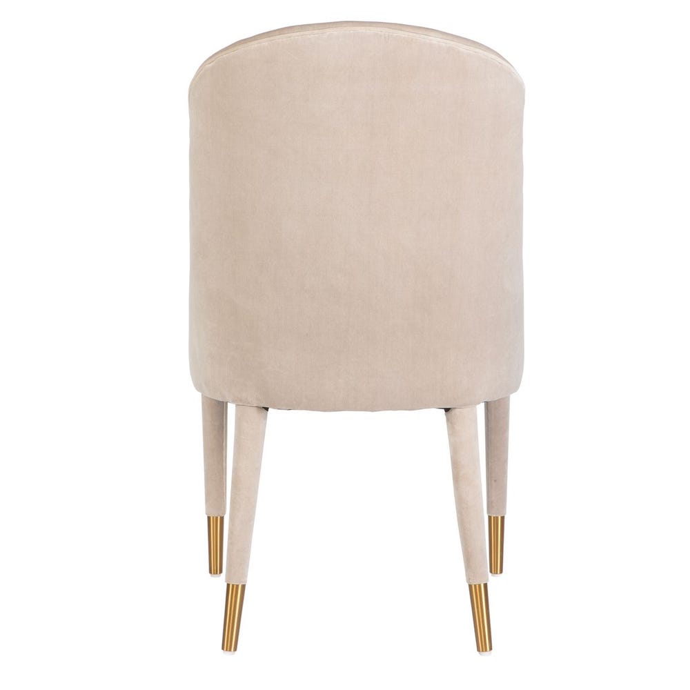 Brie Armless Chair, Champagne, 2 Per Box, Priced Each