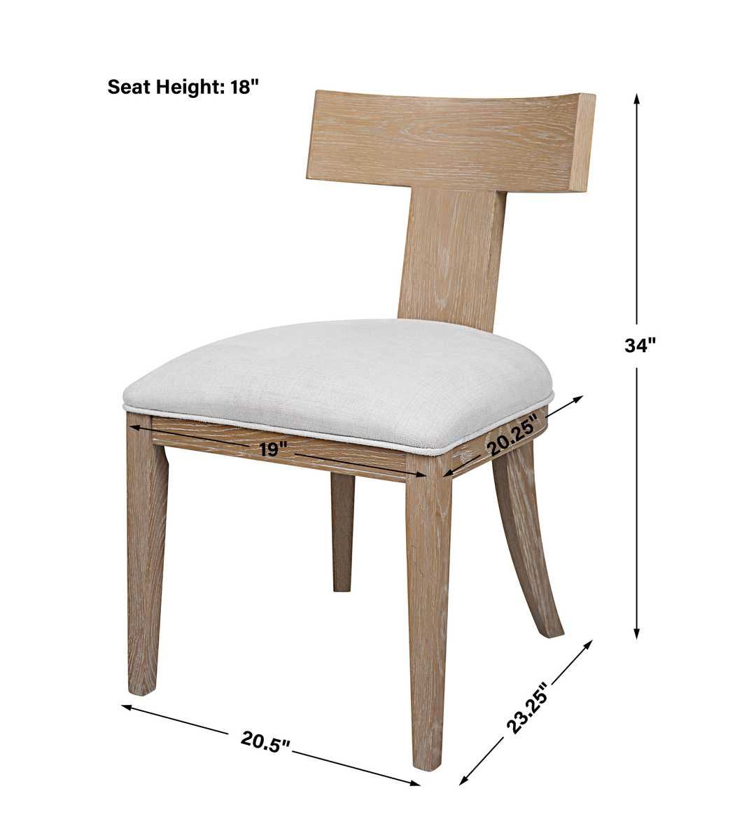 Idris Armless Chair, Natural – Furniture by Uttermost | Sutter & Vale