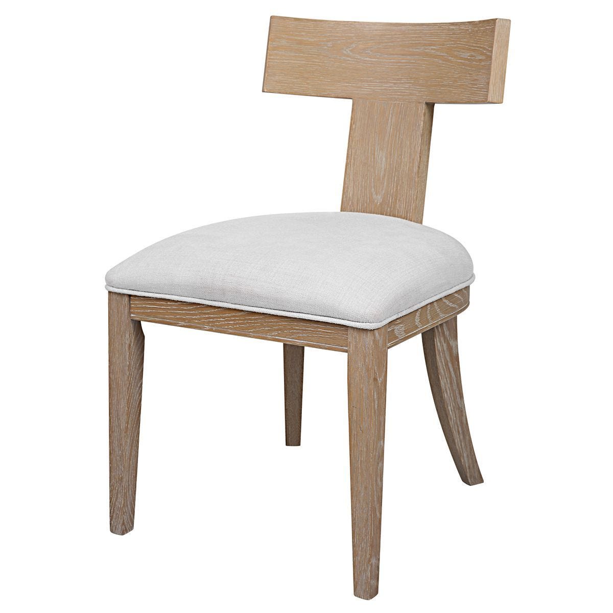 Idris Armless Chair, Natural – Furniture by Uttermost | Sutter & Vale