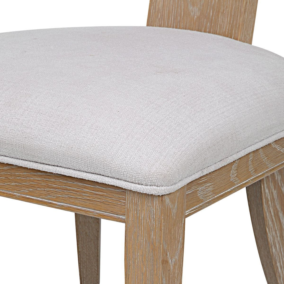 Idris Armless Chair, Natural – Furniture by Uttermost | Sutter & Vale
