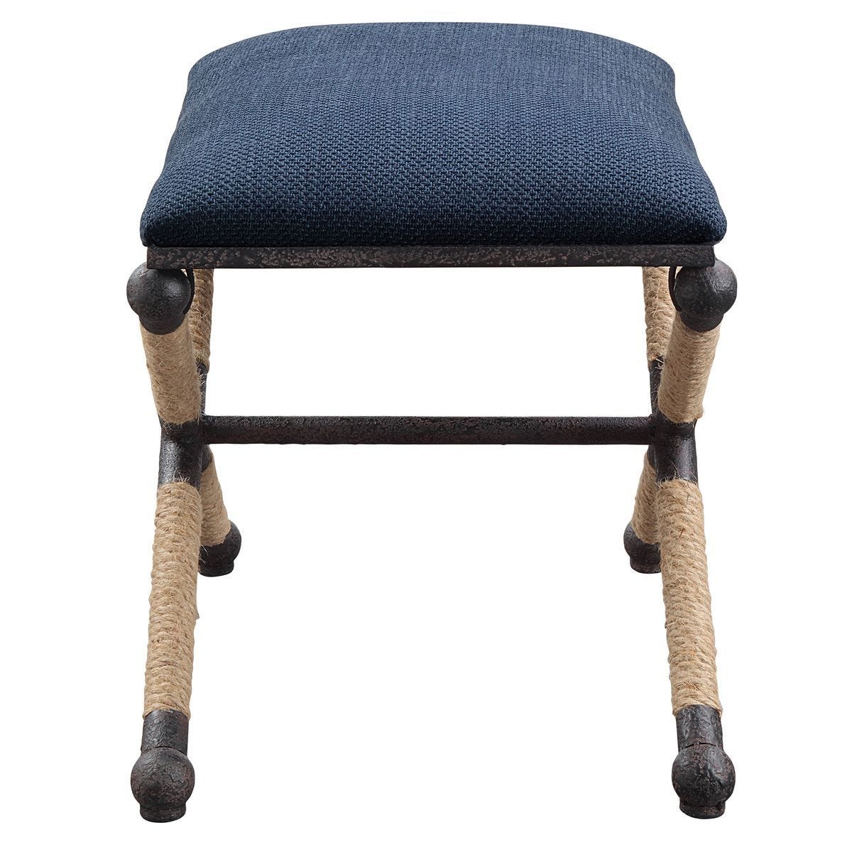 Firth Small Bench, Navy – Furniture by Uttermost | Sutter & Vale