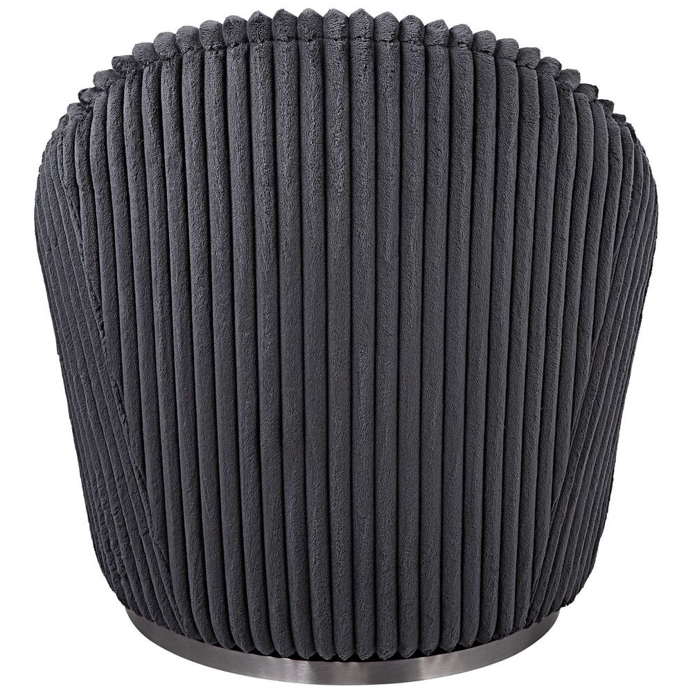 Crue Swivel Chair, Gunmetal