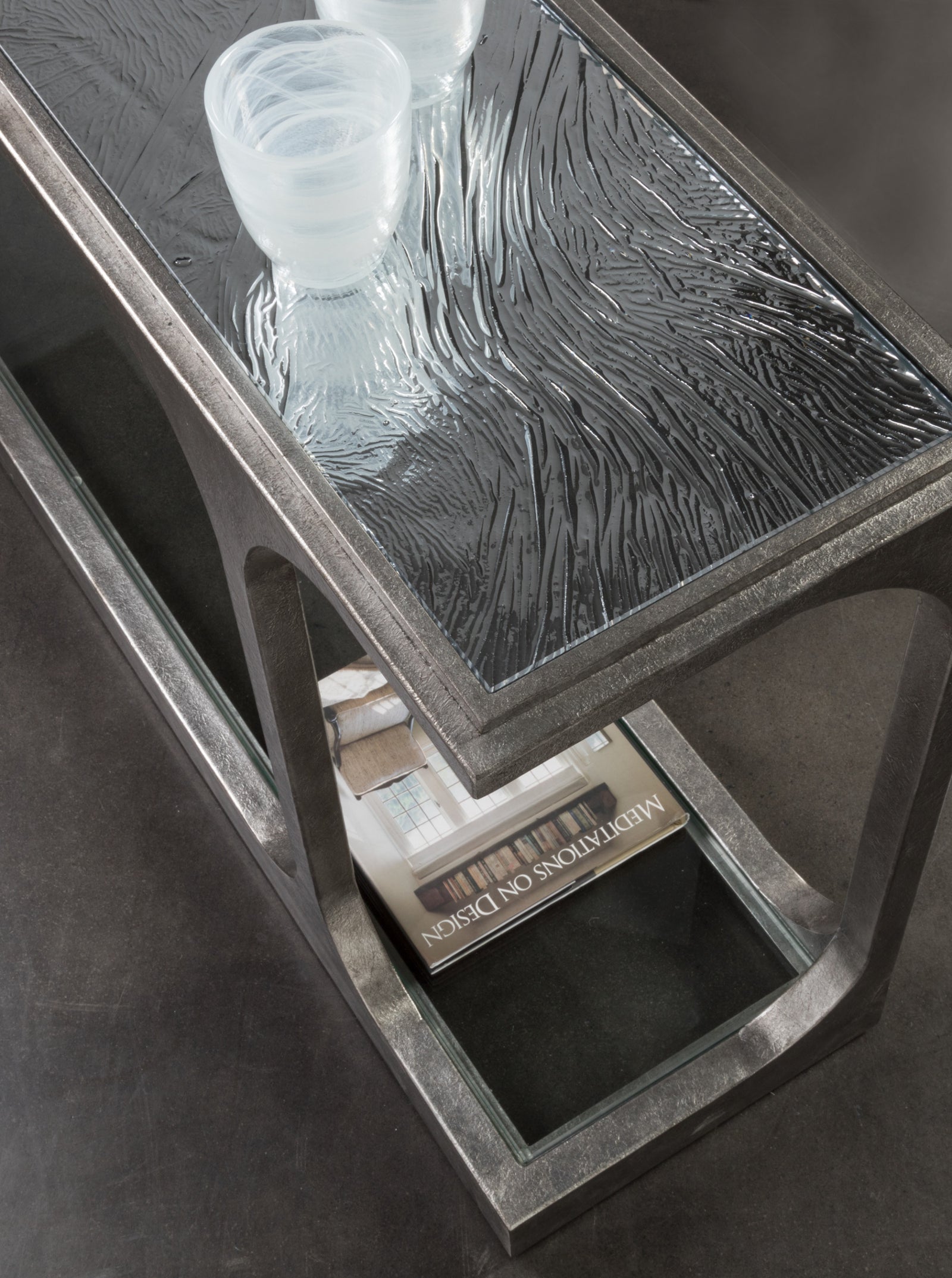 Bond Street Silver Sofa Table
