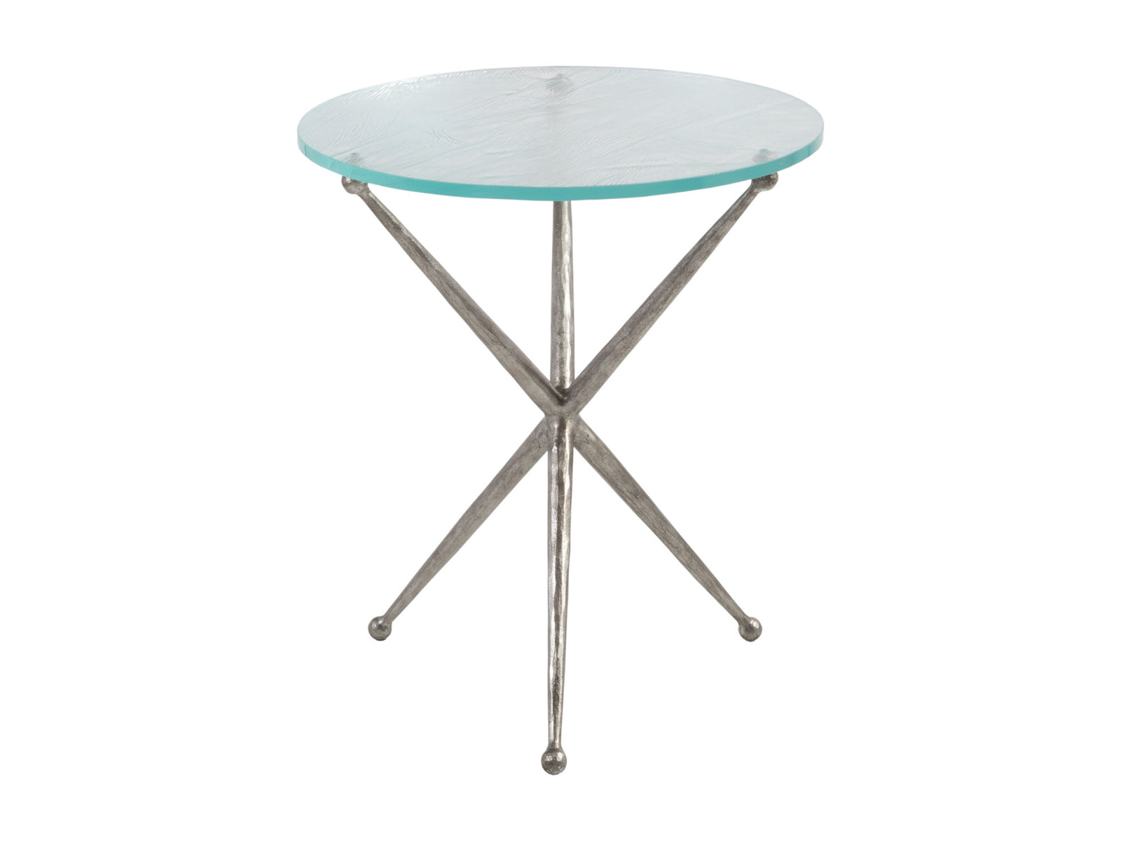 Marcus Silver Round End Table