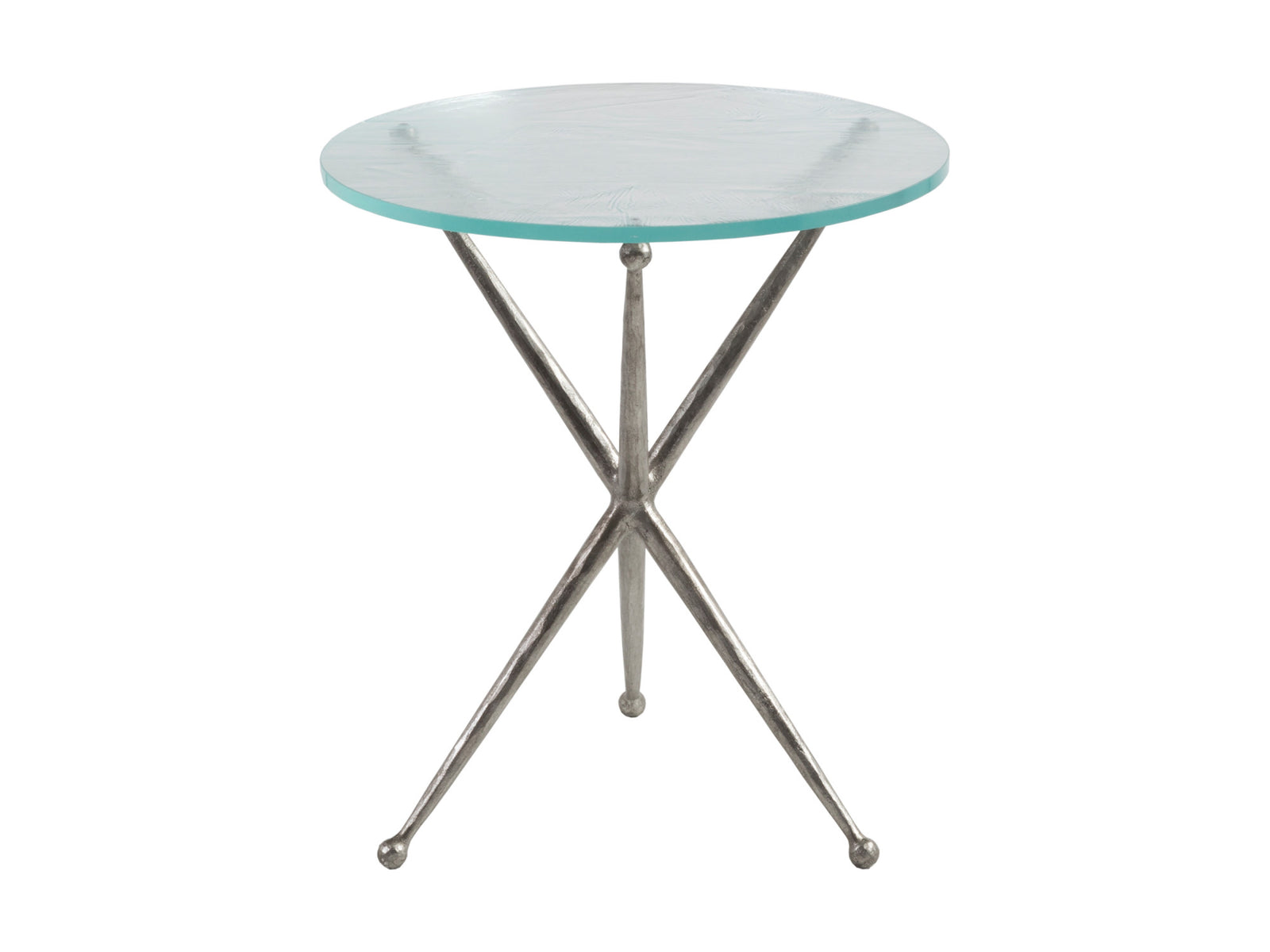 Marcus Silver Round End Table