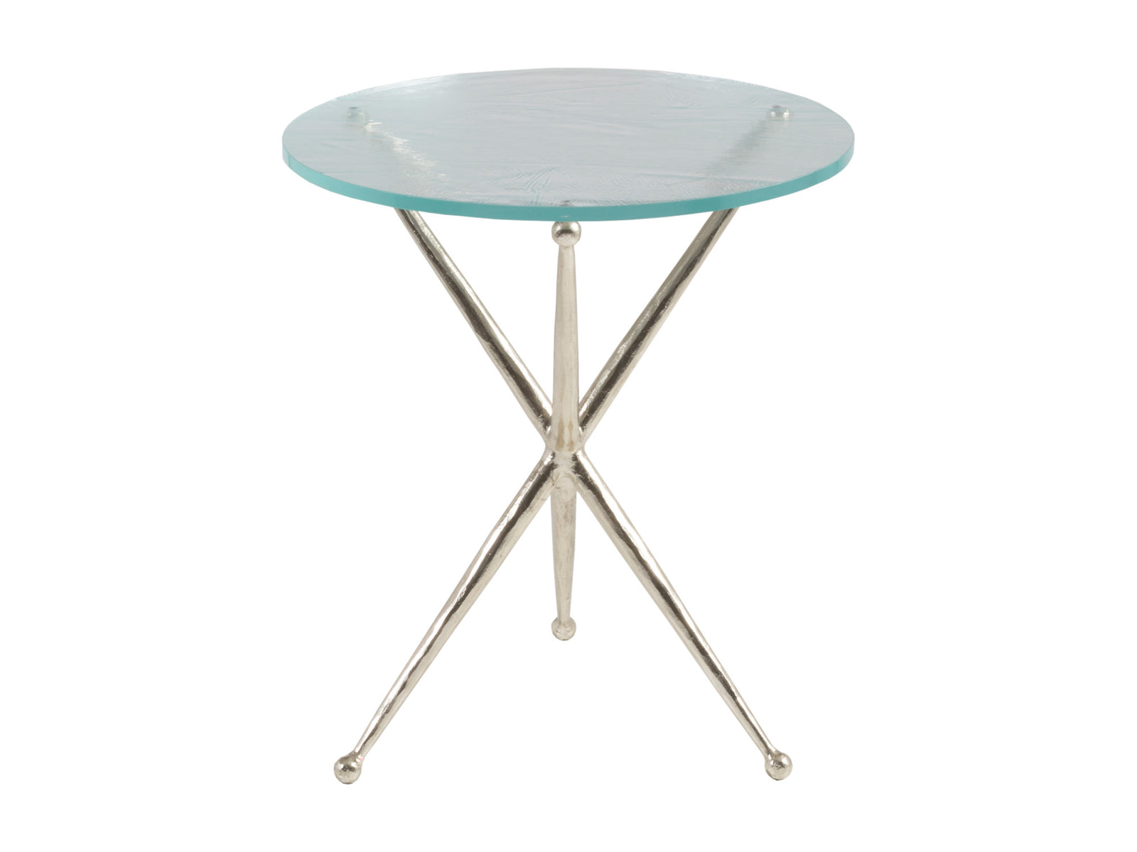 Marcus Champagne Round End Table