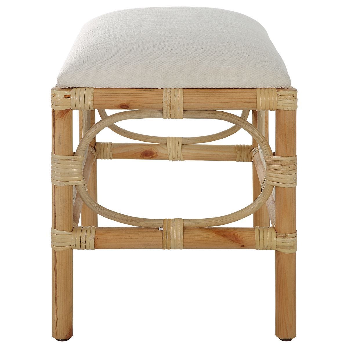 Laguna Small Bench, White – Furniture by Uttermost | Sutter & Vale