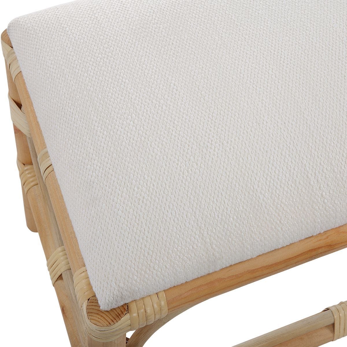 Laguna Small Bench, White – Furniture by Uttermost | Sutter & Vale