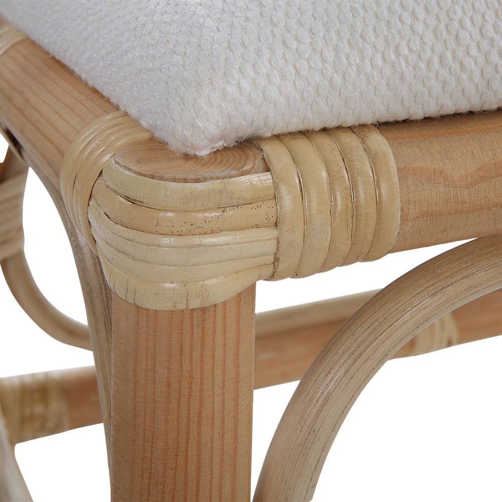 Laguna Small Bench, White