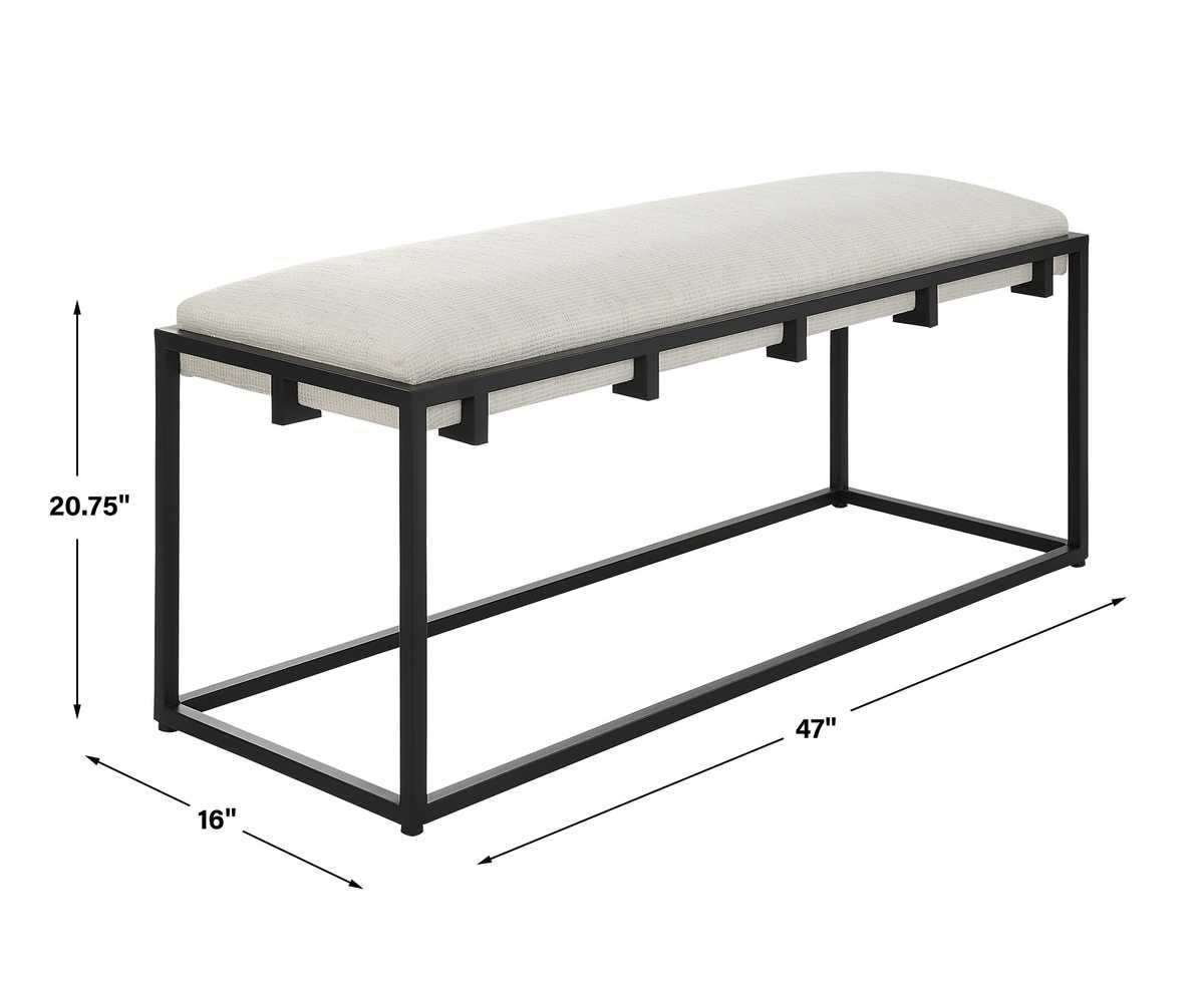 Paradox Bench – Furniture by Uttermost | Sutter & Vale