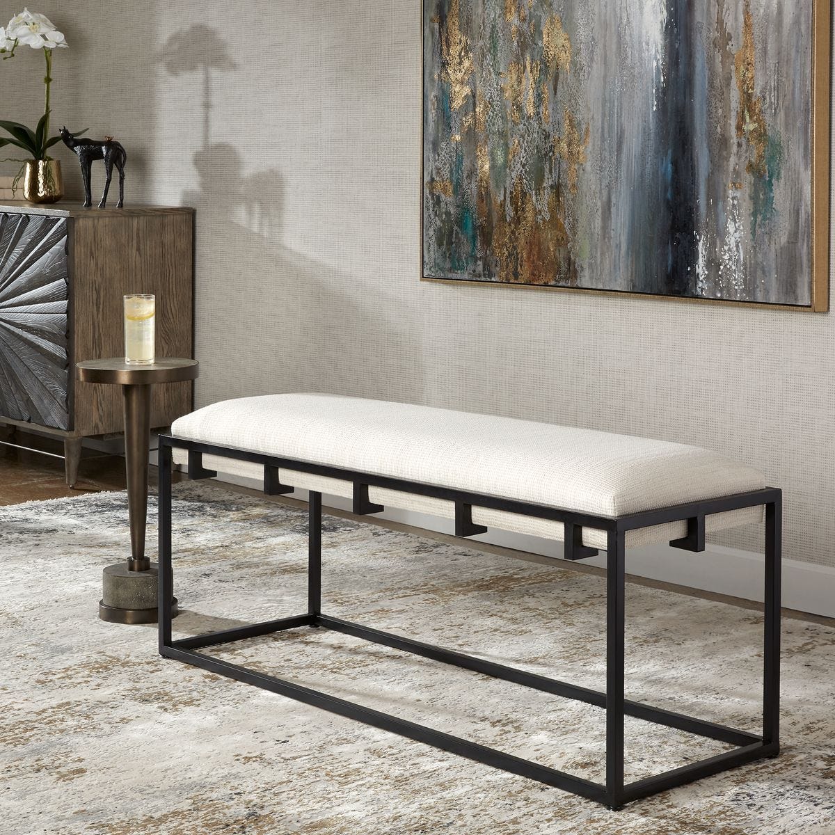 Paradox Bench – Furniture by Uttermost | Sutter & Vale