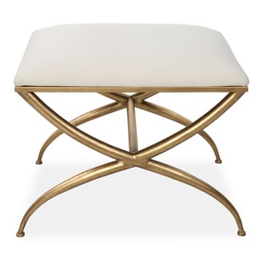 Crossing Small Bench, White