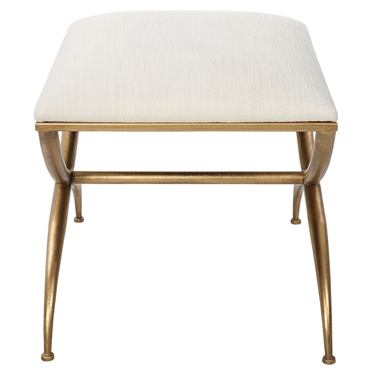 Crossing Small Bench, White – Furniture by Uttermost | Sutter & Vale
