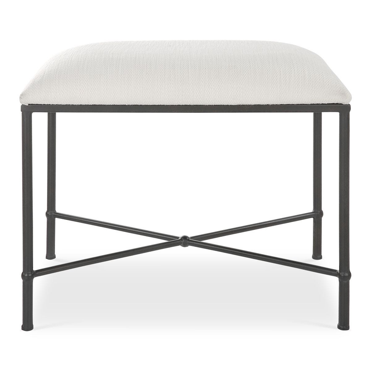 Avenham Small Bench, Black – Furniture by Uttermost | Sutter & Vale