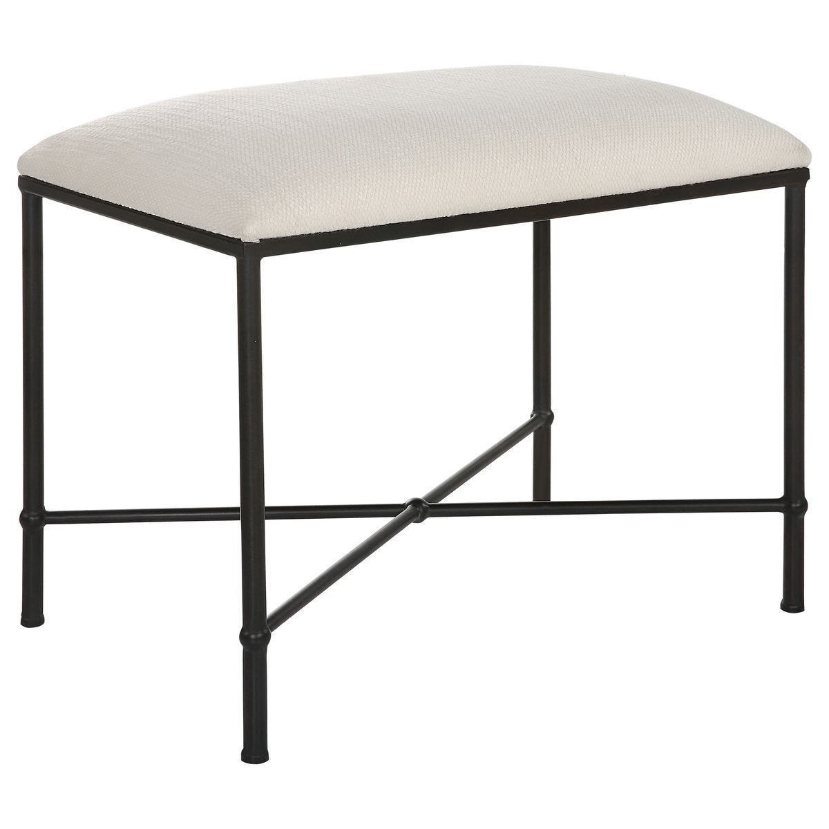 Avenham Small Bench, Black – Furniture by Uttermost | Sutter & Vale