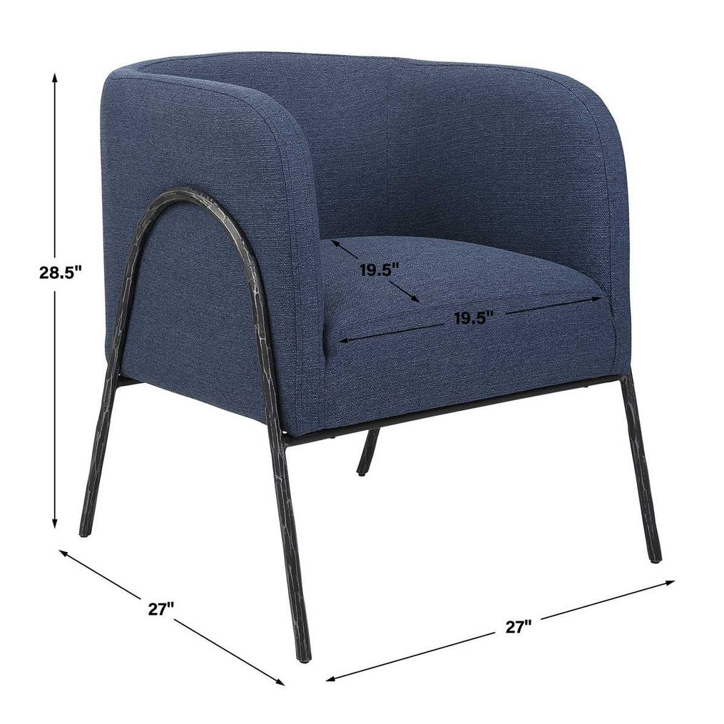 Jacobsen Accent Chair, Denim