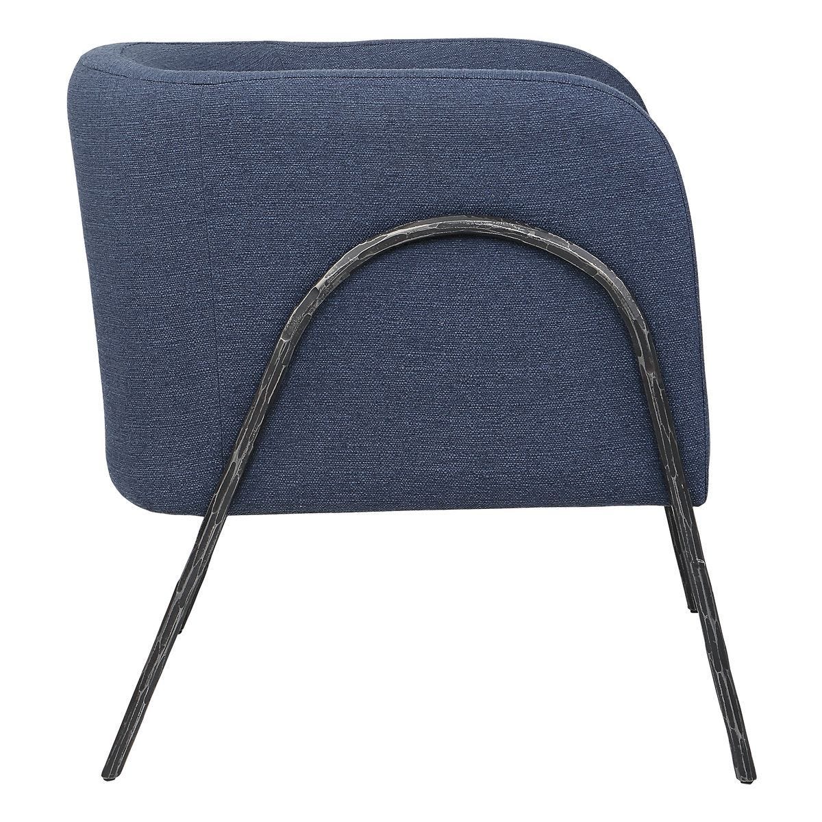 Jacobsen Accent Chair, Denim – Furniture by Uttermost | Sutter & Vale