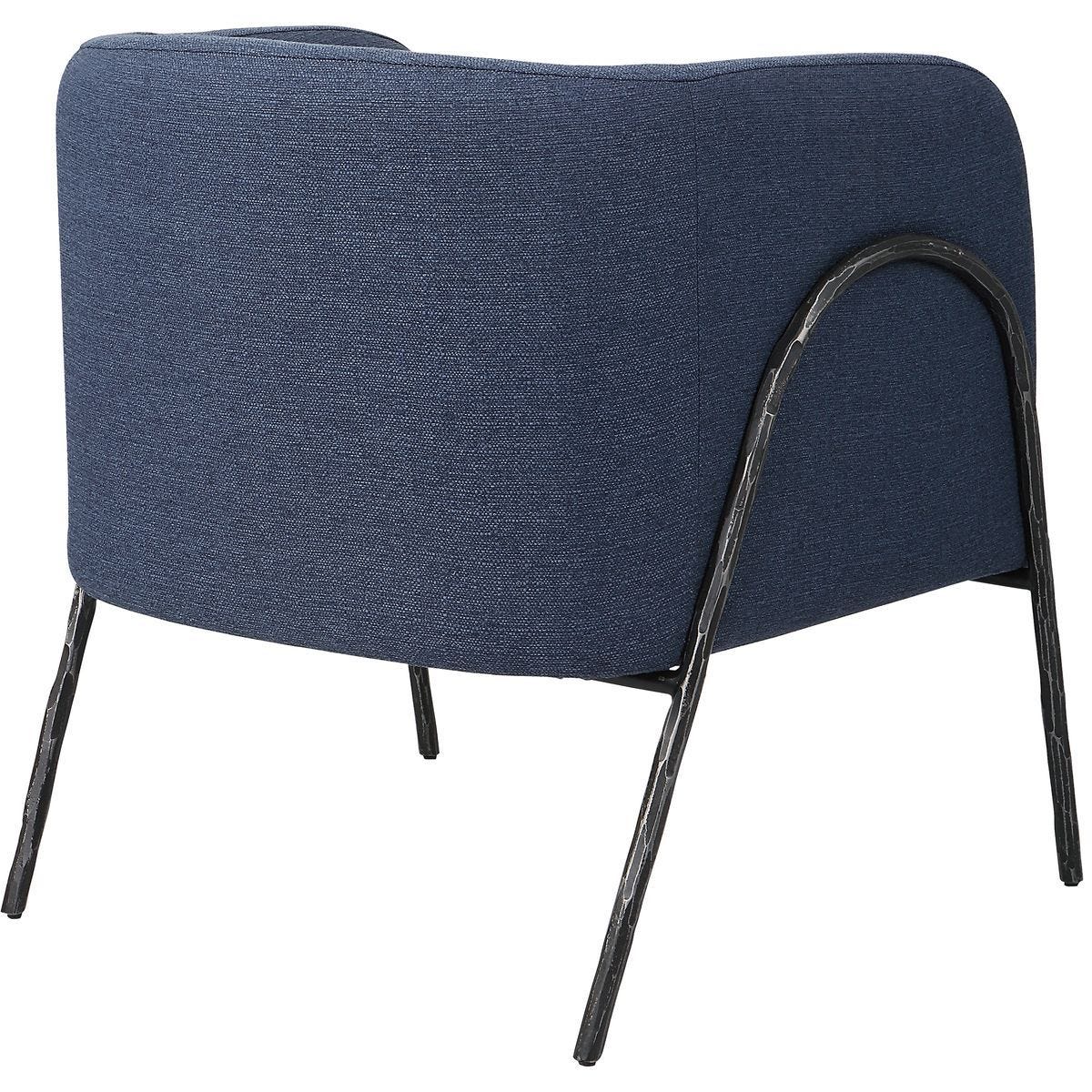 Jacobsen Accent Chair, Denim – Furniture by Uttermost | Sutter & Vale