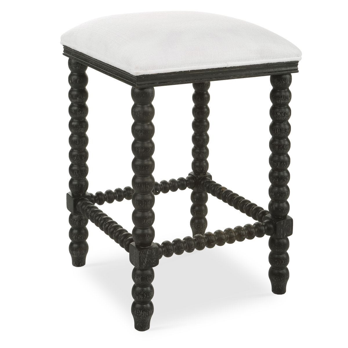 Pryce Counter Stool, Black – Furniture by Uttermost | Sutter & Vale