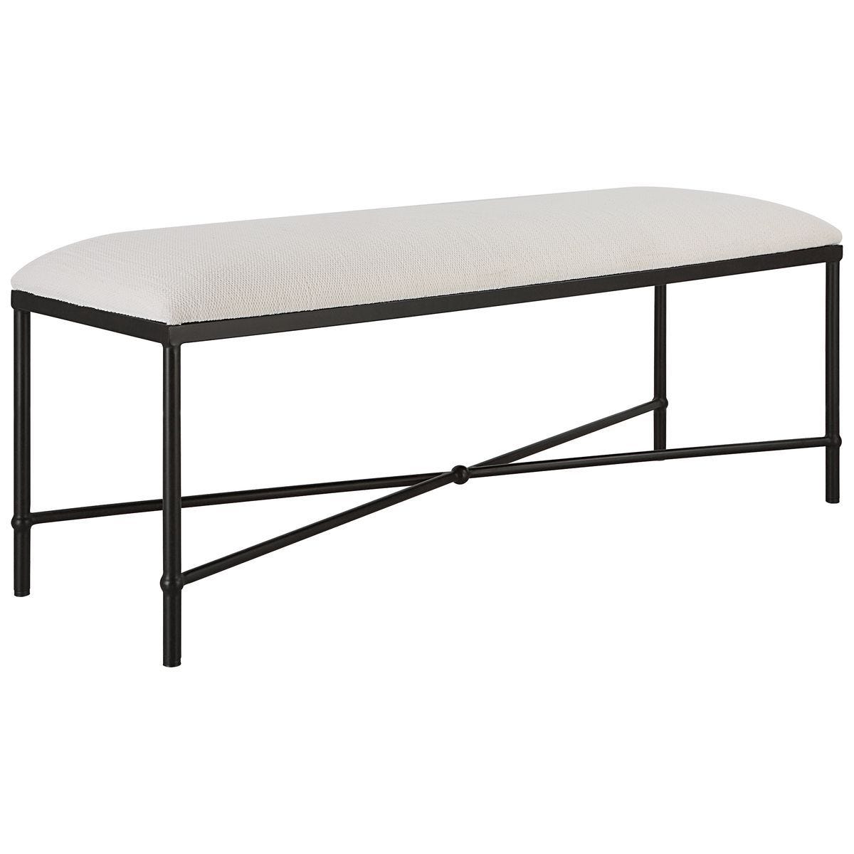 Avenham Bench, Black – Furniture by Uttermost | Sutter & Vale