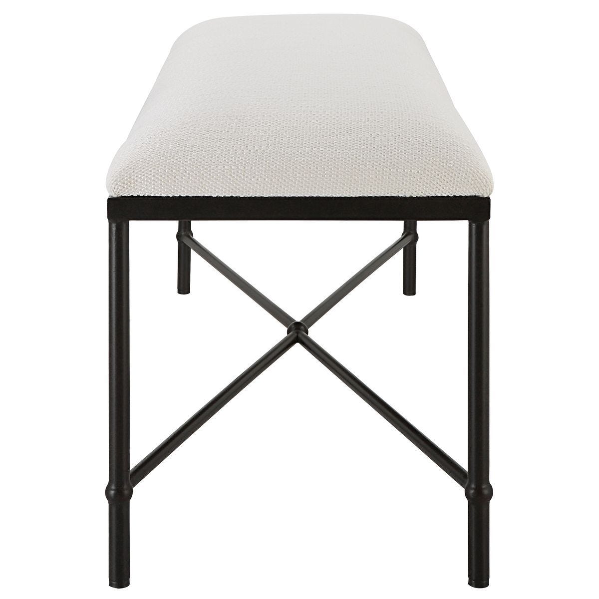 Avenham Bench, Black – Furniture by Uttermost | Sutter & Vale