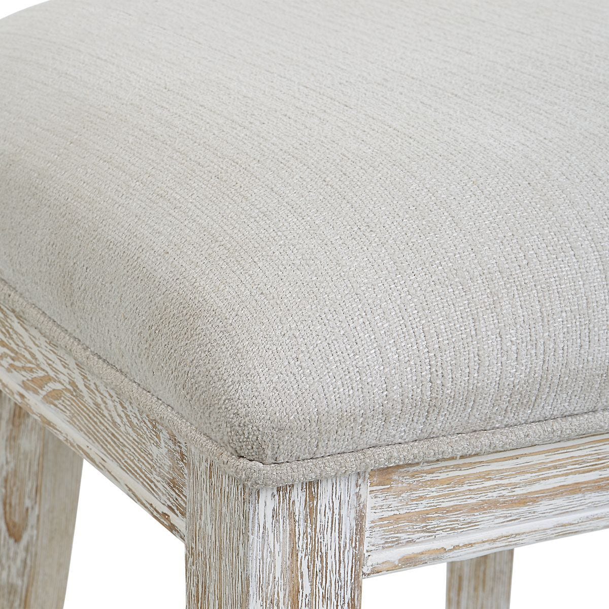 Idris Counter Stool, White – Furniture by Uttermost | Sutter & Vale