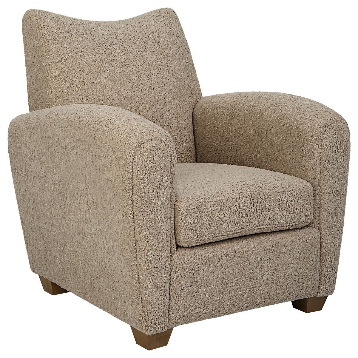 Teddy Accent Chair, Latte – Furniture by Uttermost | Sutter & Vale