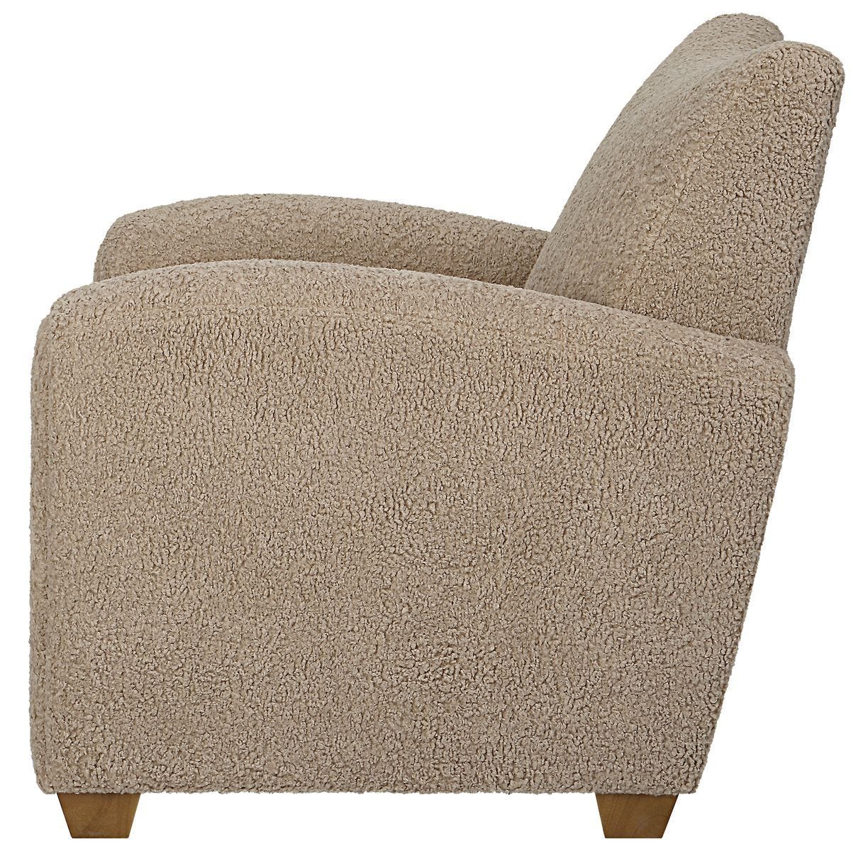 Teddy Accent Chair, Latte – Furniture by Uttermost | Sutter & Vale