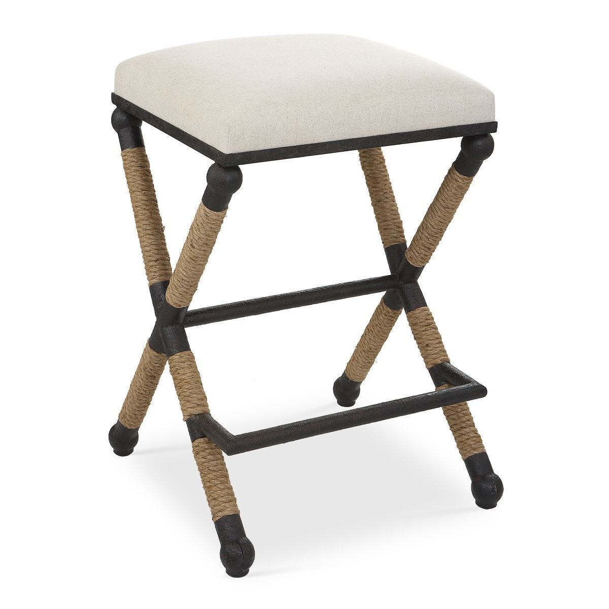 Firth Counter Stool, Oatmeal – Furniture by Uttermost | Sutter & Vale