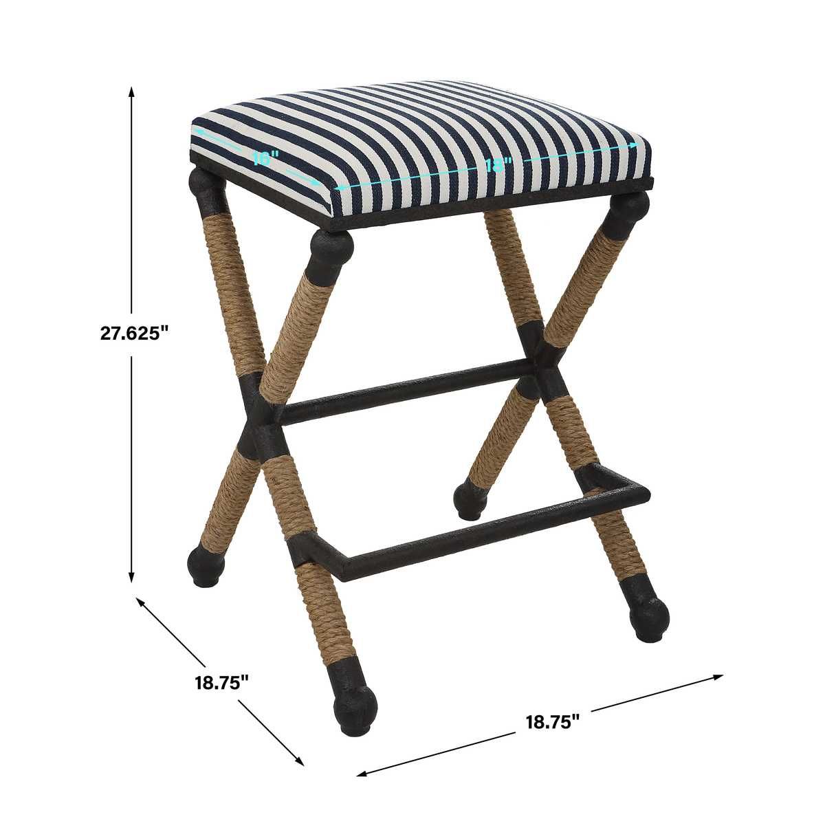 Braddock Counter Stool – Furniture by Uttermost | Sutter & Vale
