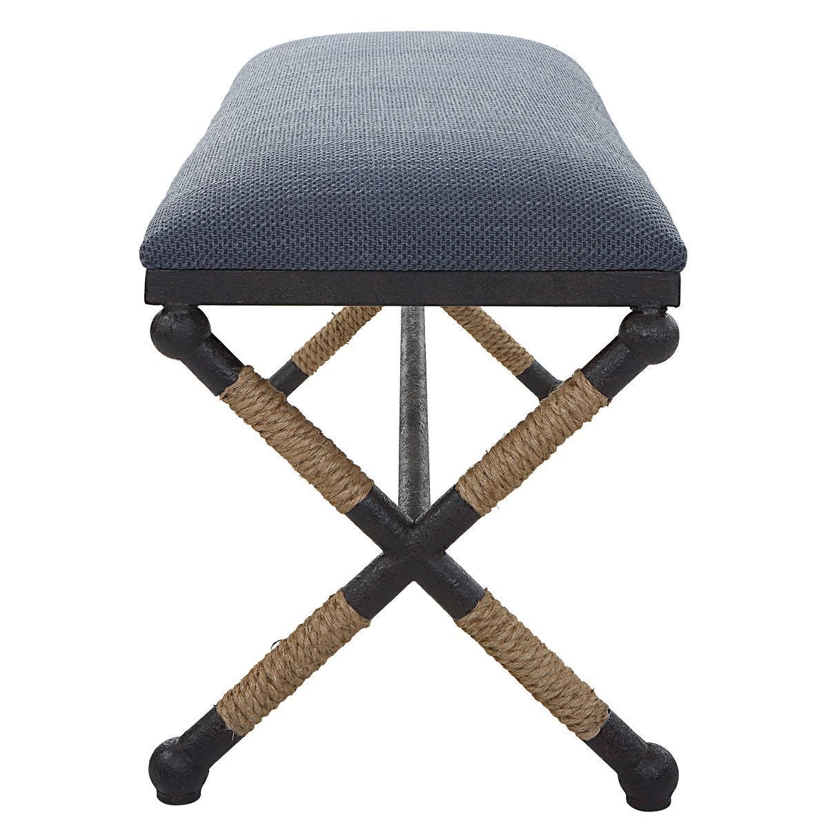 Firth Bench, Navy – Furniture by Uttermost | Sutter & Vale