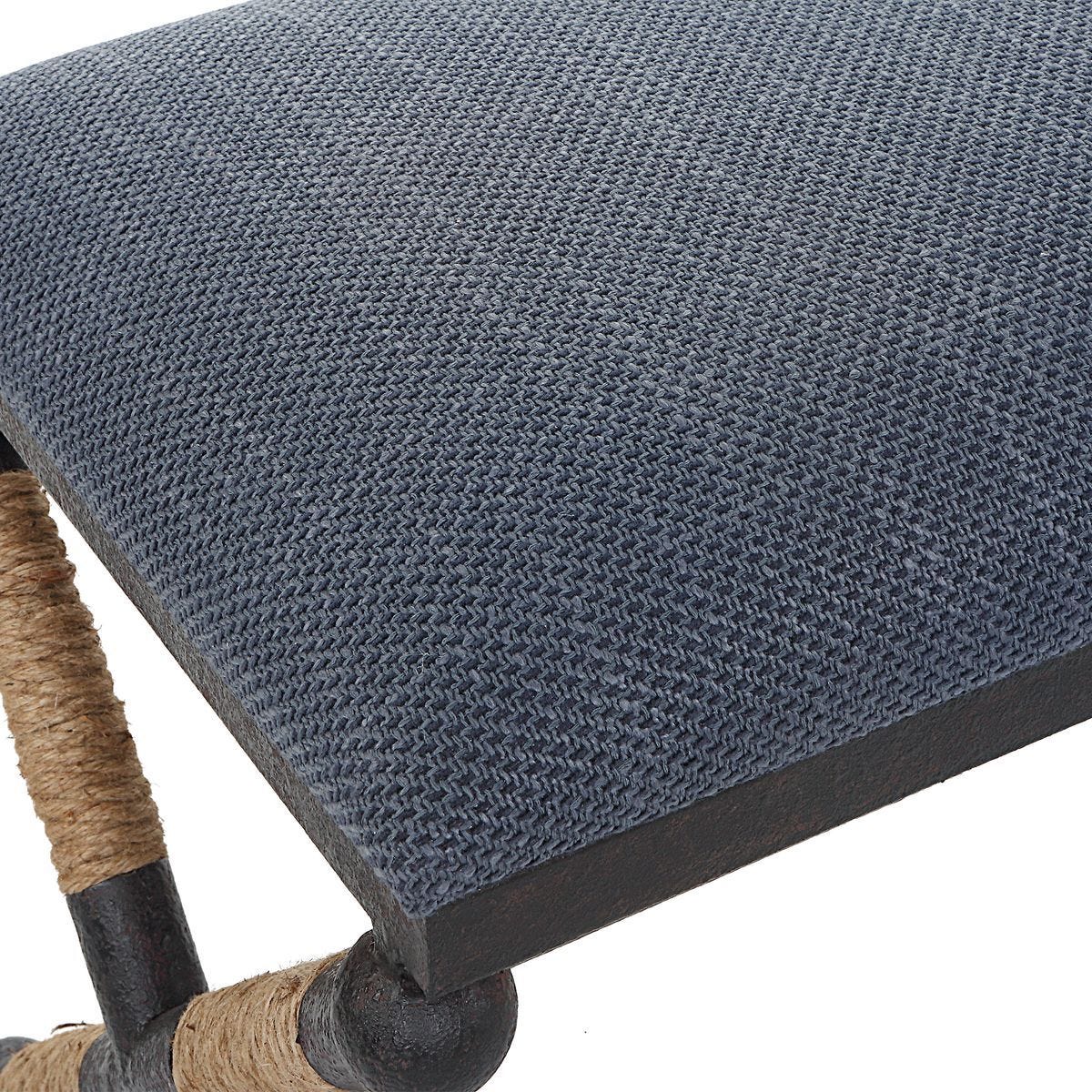 Firth Bench, Navy – Furniture by Uttermost | Sutter & Vale