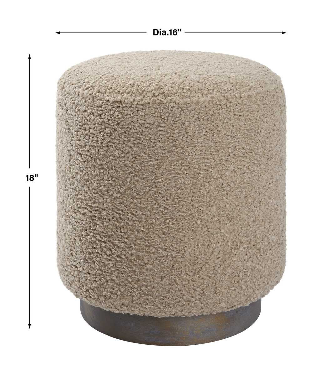 Avila Ottoman, Latte – Furniture by Uttermost | Sutter & Vale