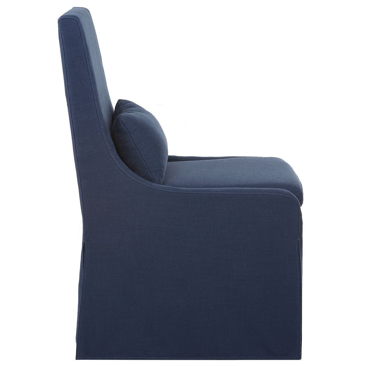 Coley Armless Chair, Denim – Furniture by Uttermost | Sutter & Vale