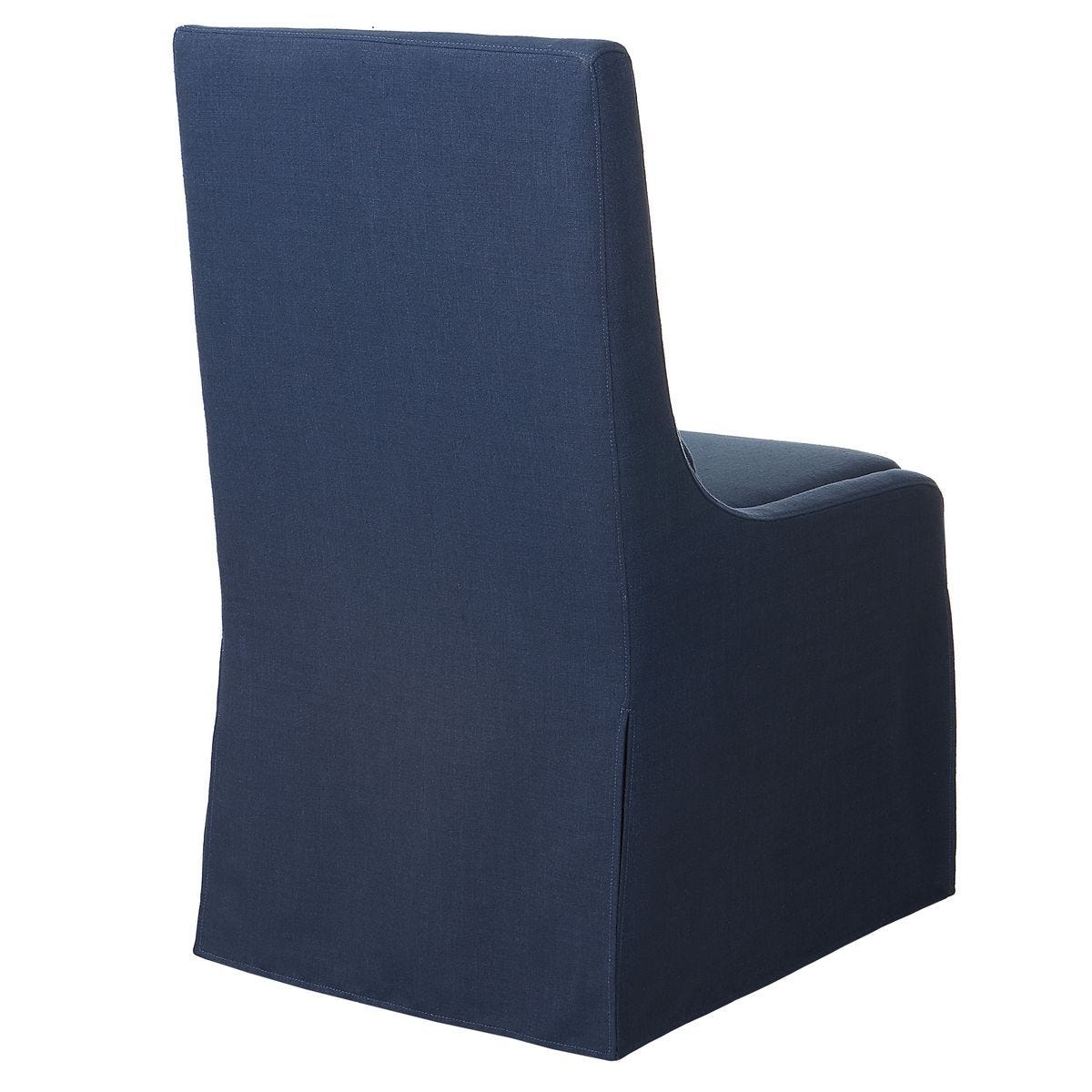 Coley Armless Chair, Denim – Furniture by Uttermost | Sutter & Vale