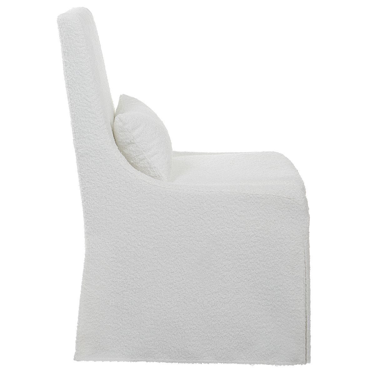 Coley Armless Chair, White – Furniture by Uttermost | Sutter & Vale