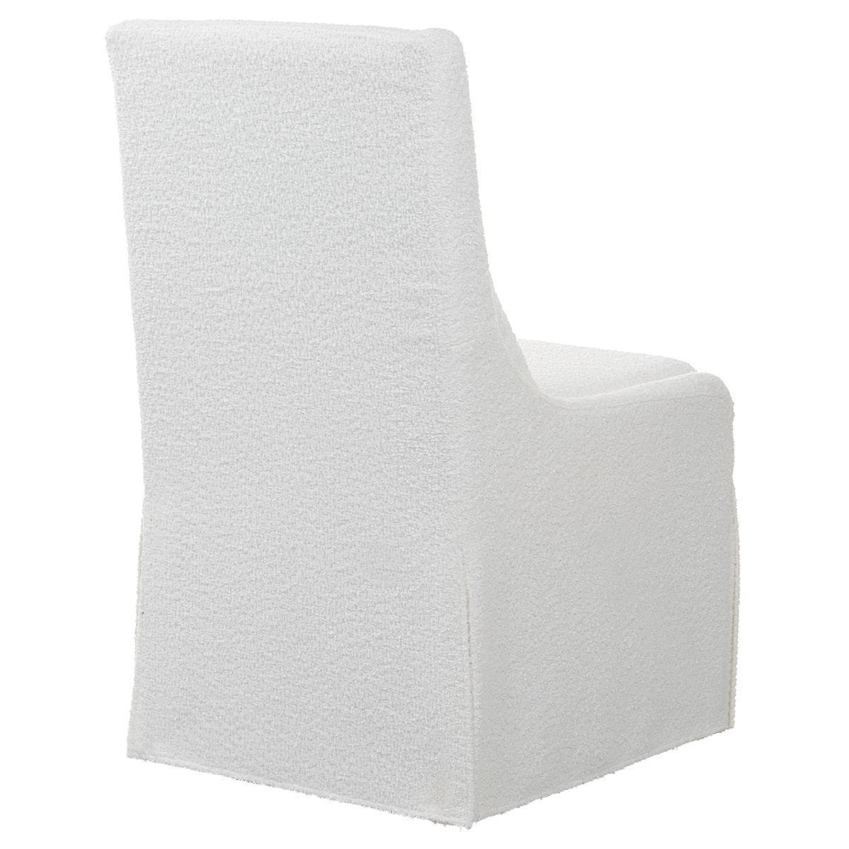 Coley Armless Chair, White – Furniture by Uttermost | Sutter & Vale