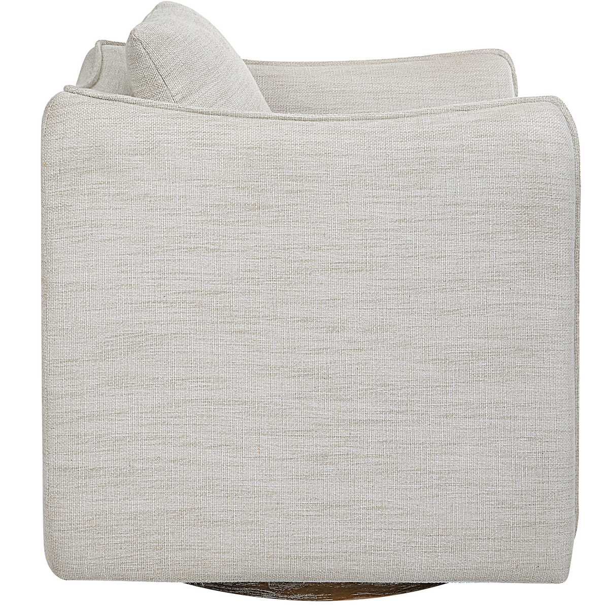 Corben Swivel Chair, White – Furniture by Uttermost | Sutter & Vale