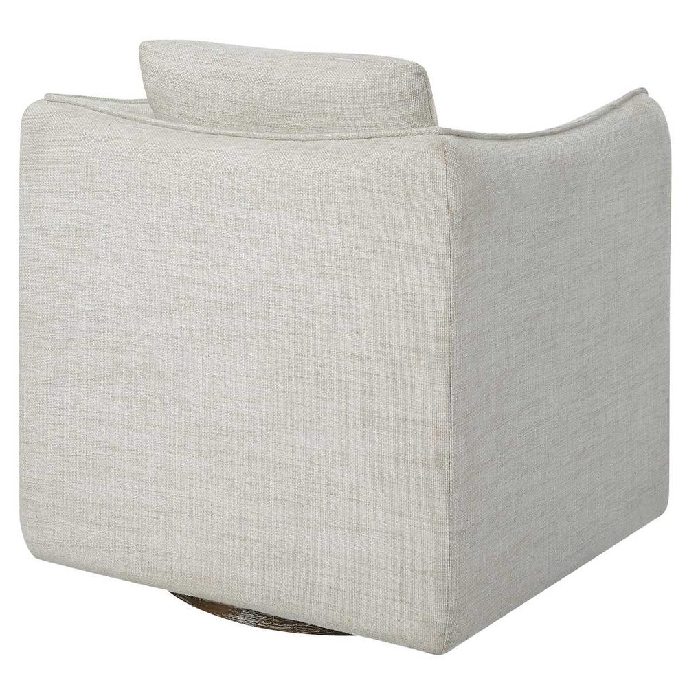 Corben Swivel Chair, White