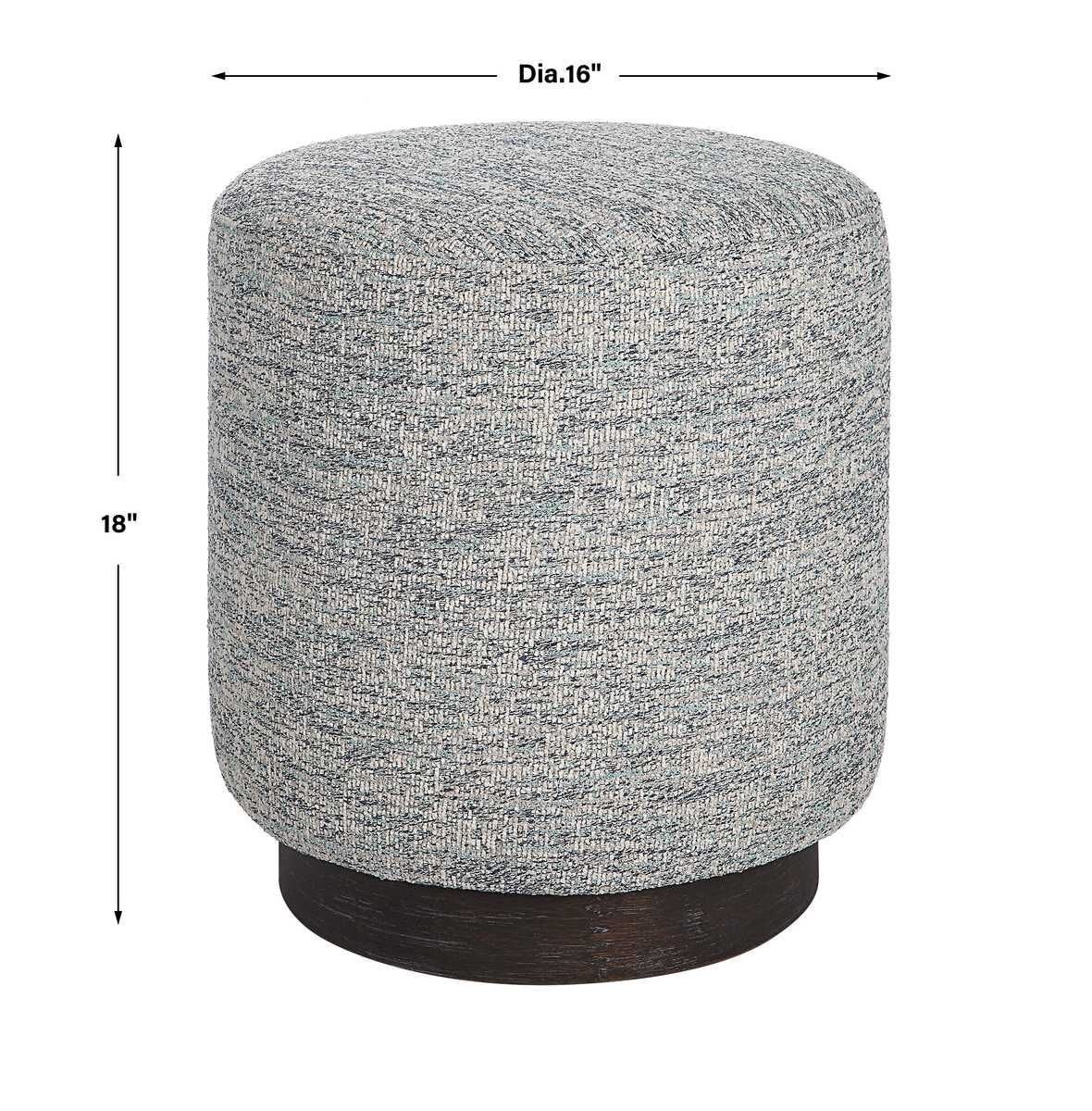 Avila Ottoman, Tweed – Furniture by Uttermost | Sutter & Vale
