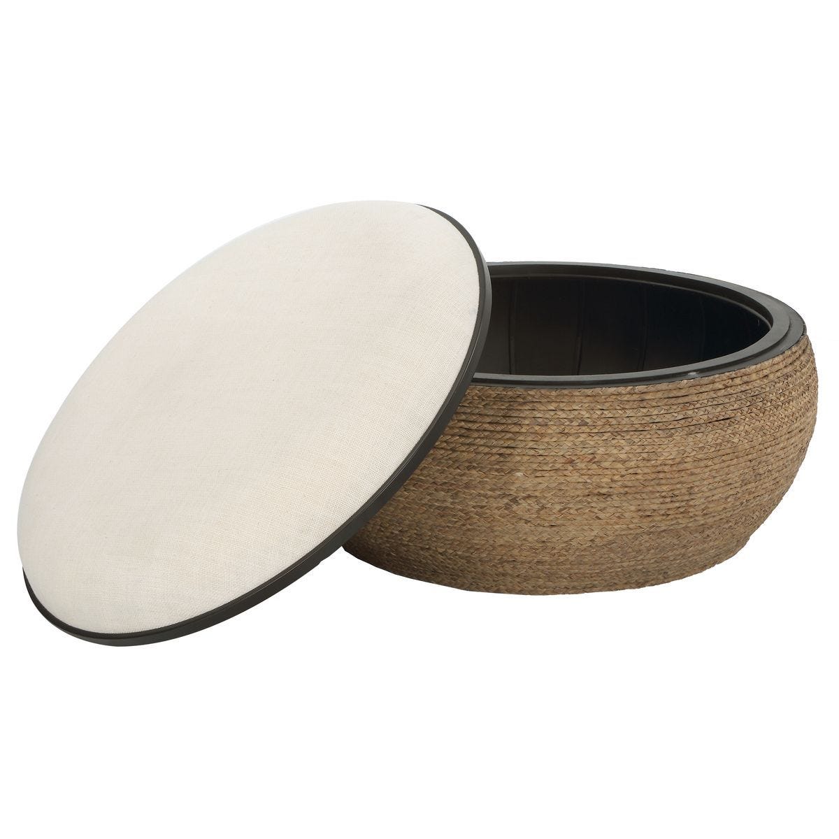 Island Ottoman, Large Round – Furniture by Uttermost | Sutter & Vale